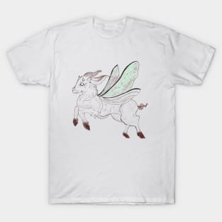 Goat with colorful wings T-Shirt